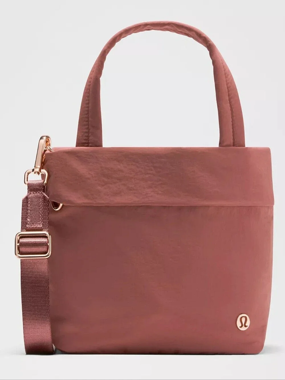 Lululemon Dusk & Rose Gold On My Level Small Tote Bag 5L Crossbody NWT - Picture 1 of 10